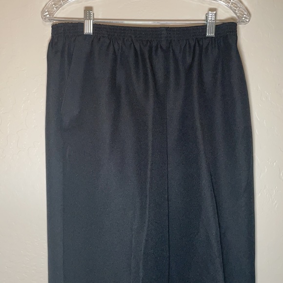 Alfred Dunner Women's Pull On Black Polyester Pants Elastic Waist Size 14 - Picture 5 of 10